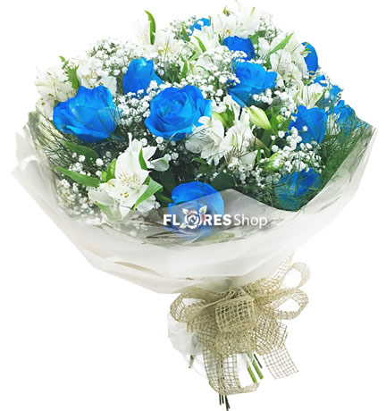 2121 Belas Rosas Azuis | Buquê especial