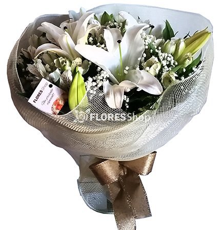 460 Pureza | Buquê com flores brancas
