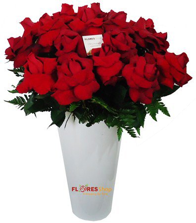 467 Vaso de rosas Amor Premium