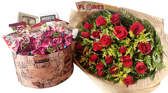 5861 BOX SÓ CHOCOLOVERS + ROSAS