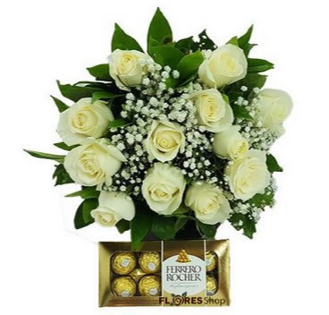 Bouquet Rose White