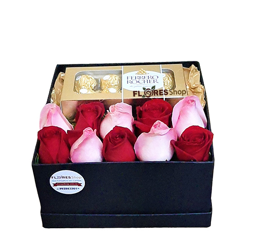  Sweet Flower Box - Red & Pink