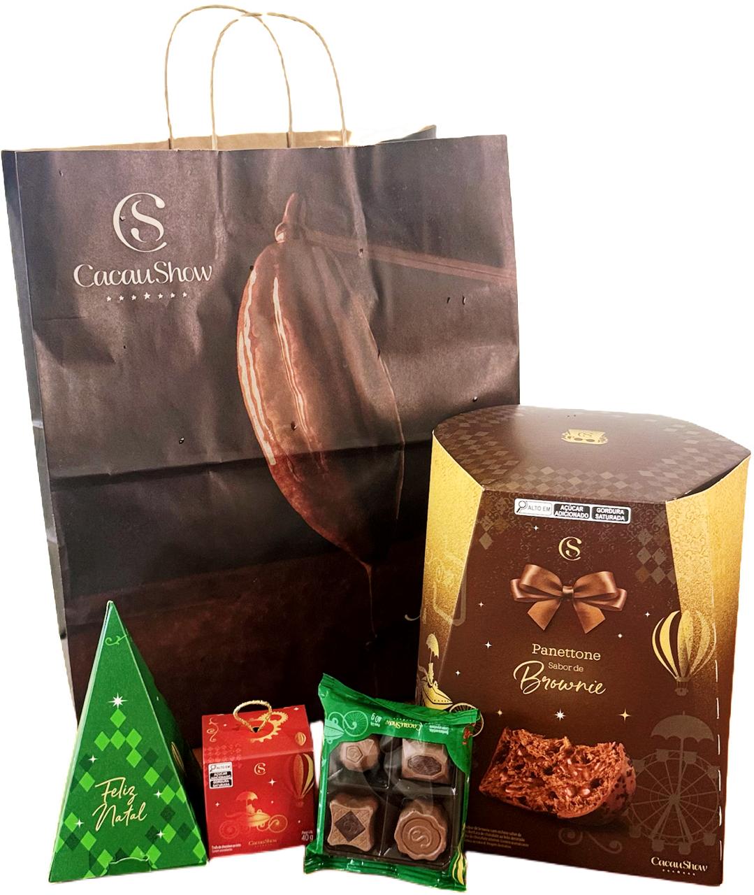 Cesta Encantos de Natal Cacau Show